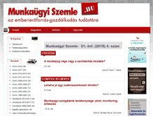 Tablet Screenshot of munkaugyiszemle.hu